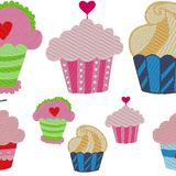 Muffin Kuchen Stickdatei - Sewando