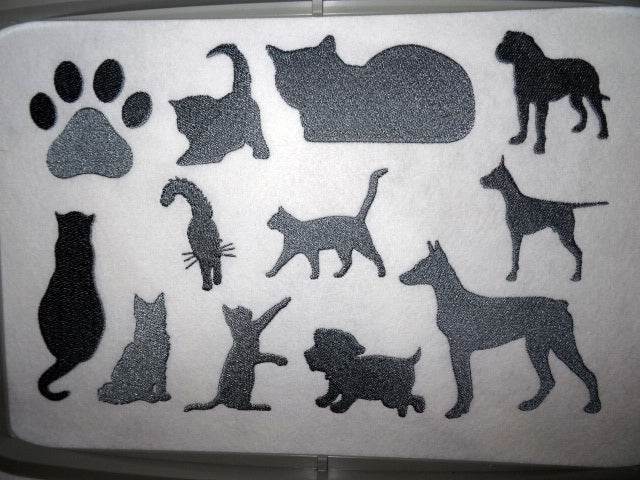 Stickdatei - Hund und Katze Silhouette - Sewando