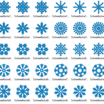 Mega Set Schneeflocken Stickdatei - Sewando