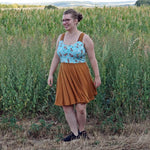 Kleid Laura Trägerkleid mit Tellerrock nähen Gr. 32-48 - Sewando