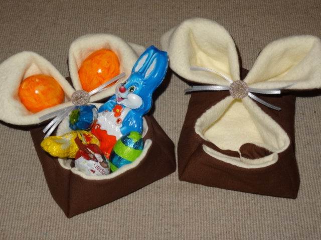 Eierkoerbchen Osterkoerbchen Hase nähen - Sewando