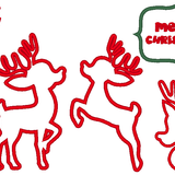 Hirsch Reh Weihnachten Stickdatei inkl. Säckchen Dateien - Sewando