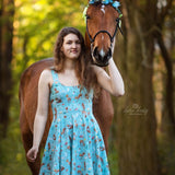 Kleid Laura Trägerkleid mit Tellerrock nähen Gr. 32-48 - Sewando