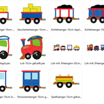 Lok Eisenbahn Stickdatei Zug - Sewando