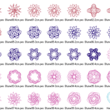 Stickdatei - Zirkel Mandala Mini Blumen 2 bis 4cm Teil 2 - Sewando