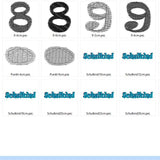 Stickdatei - Schulkind in 3D Optik und Zahlen - Sewando