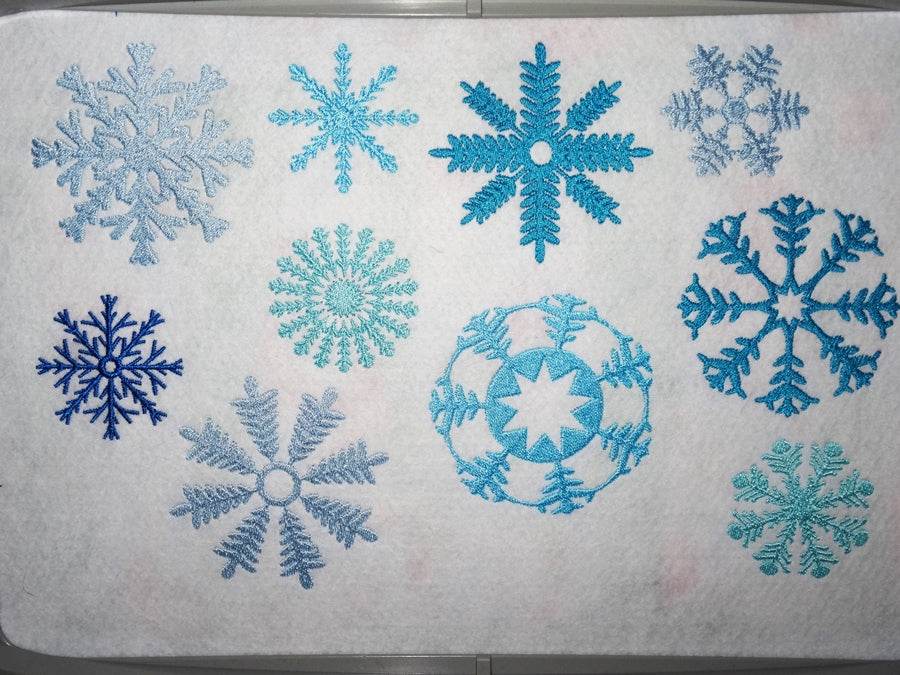 Mega Set Schneeflocken Stickdatei - Sewando