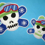 Snow Board Skull Stickdatei - Sewando