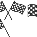 Stickdatei - Zielflagge - Sewando