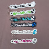 Stickdatei Anhänger "Heimat Hafen" mit Anker