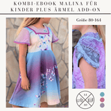 Schnittmuster-Paket für Mädchen: Malina – Shirt, Tunika & Kleid mit passenden Ärmel-Varianten - Sewando
