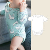 "Baby-Body"  Schnittmuster und Nähanleitung Gr. 44-92 :