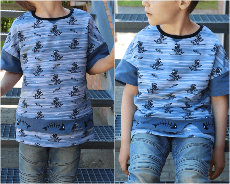 Schnittmuster Shirt AlldayDude Gr. 80 bis 152 - Sewando