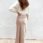 Satinrock Maxirock BLANCA, Gr. 32-50, PDF Schnittmuster - Sewando