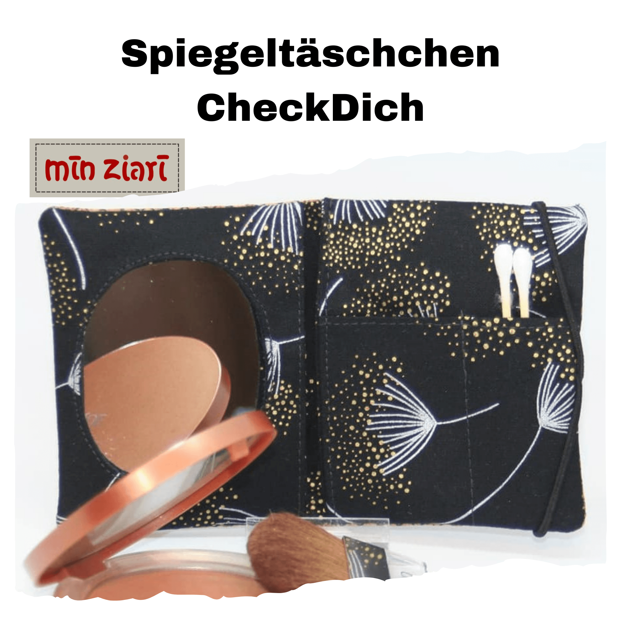 Schnittmuster Spiegeltäschchen CheckDich - Sewando