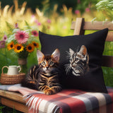Stickdatei Katze Bengalen "Maxie " in Naturfarben - realistisch - FÜR DUNKLE STOFFE