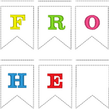 Mini-Wimpelkette "Frohe Ostern"