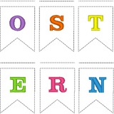 Mini-Wimpelkette "Frohe Ostern"