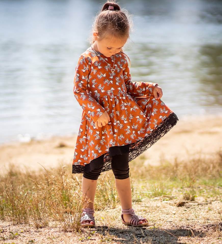 Schnittmuster Herbstzauber Kleid/ Tunika/ Schößchenshirt Größe 56-164 - Sewando