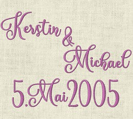 Stickdatei Schrift Schönschrift Set 720 - Sewando