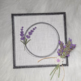 Lavendelrahmen Stickdatei – zarter Rahmen für Monogramme, Namen & Botschaften - Sewando