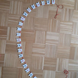 Stickdatei - Mini-Wimpelkette "Frohe Weihnachten"