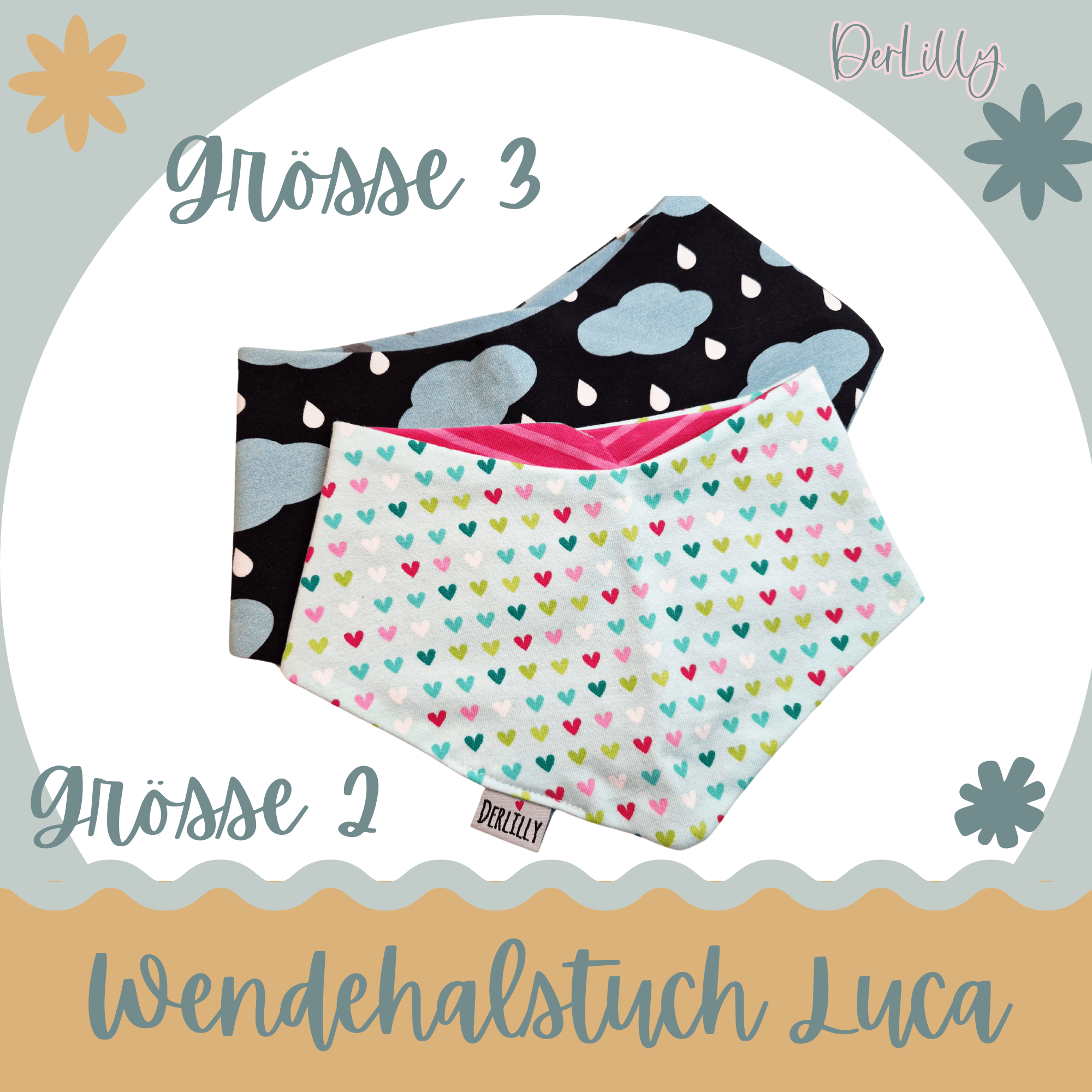 Nähanleitung Wendehalstuch Luca - Sewando