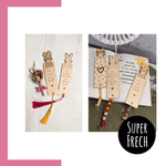 Lesezeichen Laserdatei Hase | Basteln mit Papier + Holz - Sewando