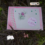 Mini Digiset Aquarell Rose Plotten, Sublimation, Drucken, Digistamp, - Sewando