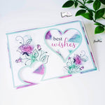 Mini Digiset Aquarell Rose Plotten, Sublimation, Drucken, Digistamp, - Sewando