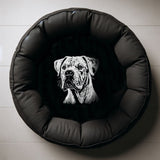 NEU Stickdatei Dogo Argentino "Brenda" - realistisch - FÜR DUNKLE STOFFE