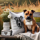 Stickdatei Staffordshire Bull Terrier "Rachel" - realistisch - FÜR HELLE STOFFE