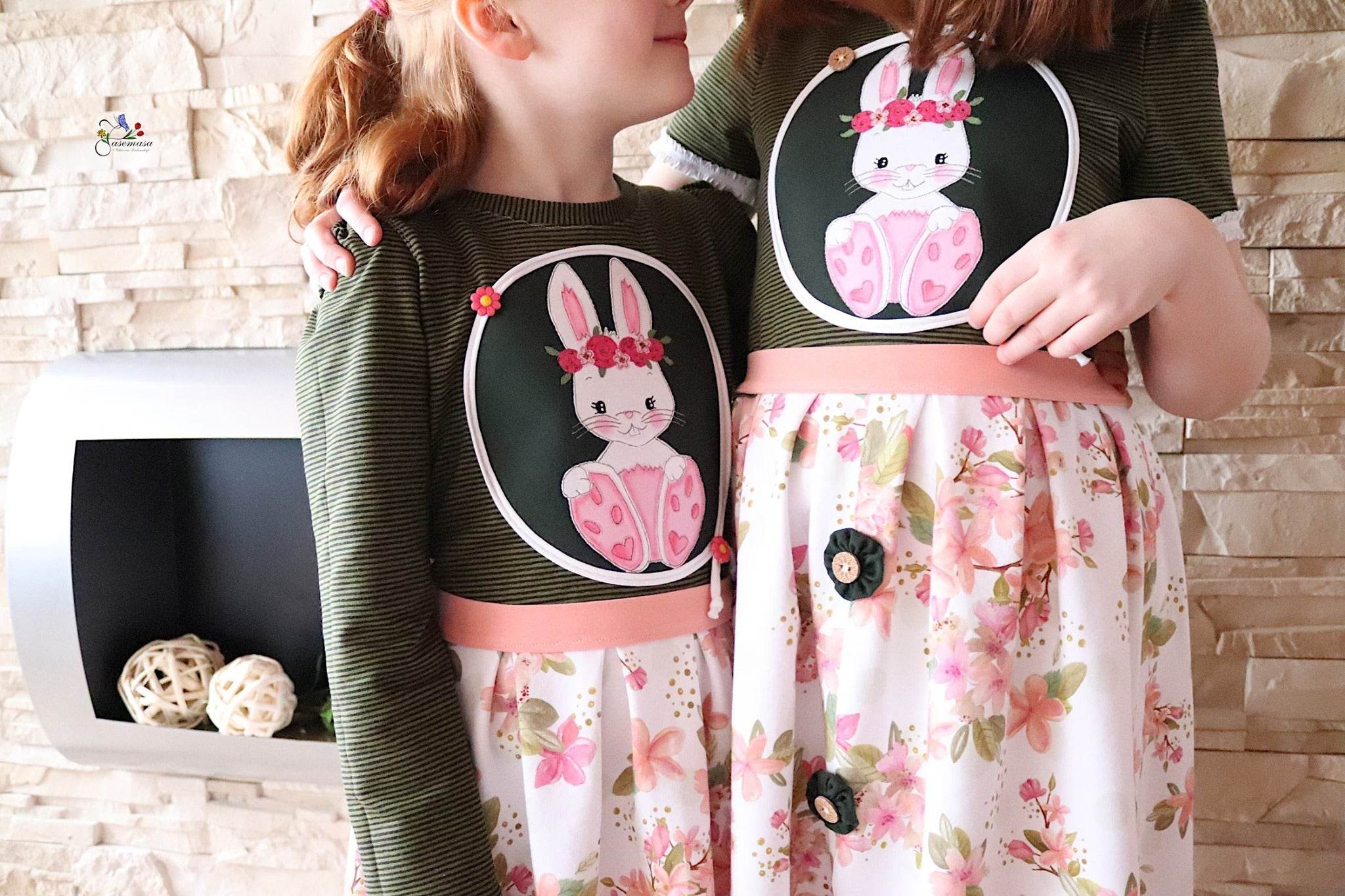 Applikationsvorlage Hanna und Hans Hase - Sewando