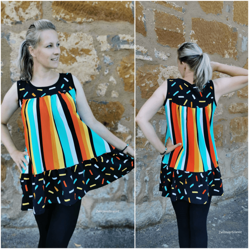 Schnittmuster Tunika, Shirt Aurora Gr. 32 bis 54 - Sewando