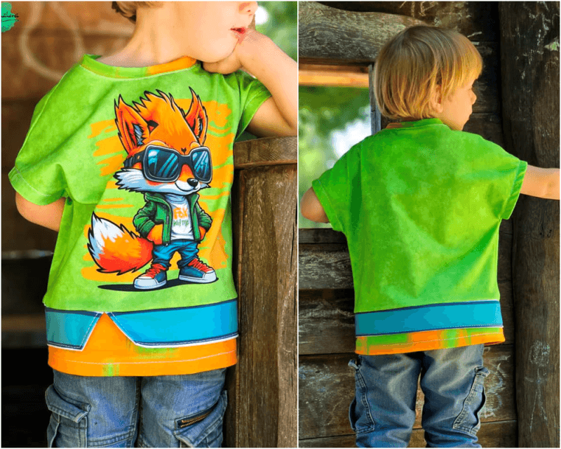 Schnittmuster Shirt AlldayDude Gr. 80 bis 152 - Sewando