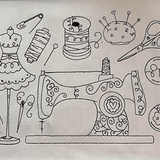 Stickdatei Nähen Nähmaschine Set Outline 930 - Sewando