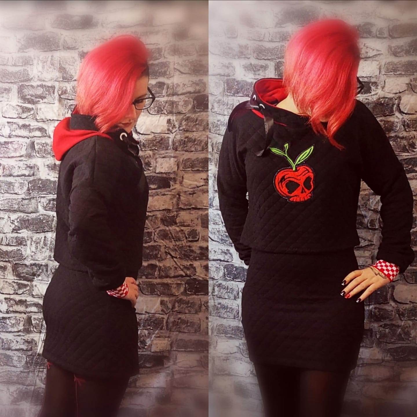 Schnittmuster Cropped Hoodie Damen Gr.32 - 48 - Sewando