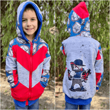 Schnittmuster Sweatjacke Benny Gr. 86 bis 152 - Sewando