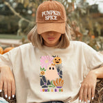 Plotterdatei Halloween Set – Geister & Kürbisse mit Blumen, 6 Motive - Sewando