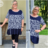 Schnittmuster Tunika, Shirt Aurora Gr. 32 bis 54 - Sewando