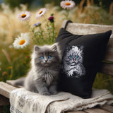 Stickdatei Applikation Katze "Cilly" - realistisch - FÜR HELLE & DUNKLE STOFFE