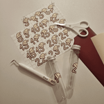 Adventskalenderzahlen mit Mützchen | SVG, DXF & PNG Plotterdatei, Laserdatei - Sewando