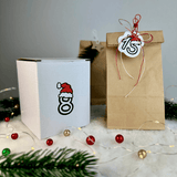 Adventskalenderzahlen mit Mützchen | SVG, DXF & PNG Plotterdatei, Laserdatei - Sewando