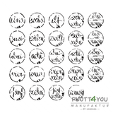 Adventskalenderzahlen SVG | DXF | PNG Plotterdatei, Laserdatei - Sewando