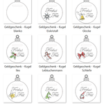 Stickdatei - Geldgeschenk Christbaumkugeln - Sewando
