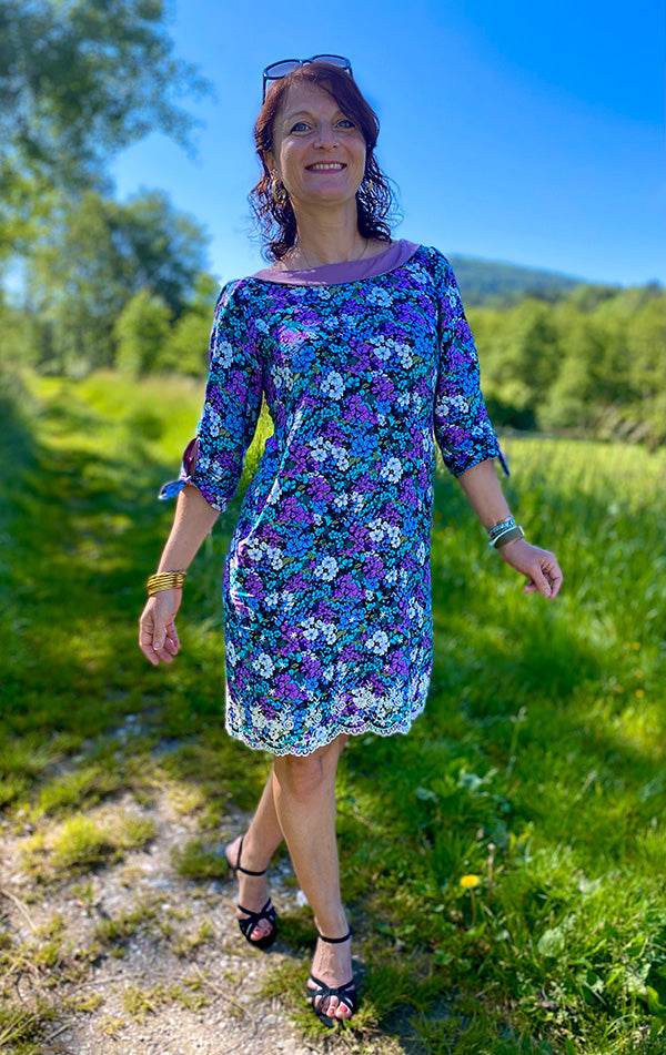 Schnittmuster BECCA - Bluse, Kleid mit Kragenvariationen, verschiedenen Ärmeln Gr. 34-54 - Sewando