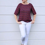 Schnittmuster BECCA - Bluse, Kleid mit Kragenvariationen, verschiedenen Ärmeln Gr. 34-54 - Sewando