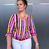 Schnittmuster BECCA - Bluse, Kleid mit Kragenvariationen, verschiedenen Ärmeln Gr. 34-54 - Sewando