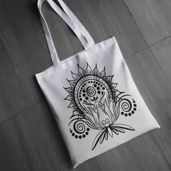 Lotusblume | SVG, DXF & PNG Plotterdatei, Laserdatei - Sewando