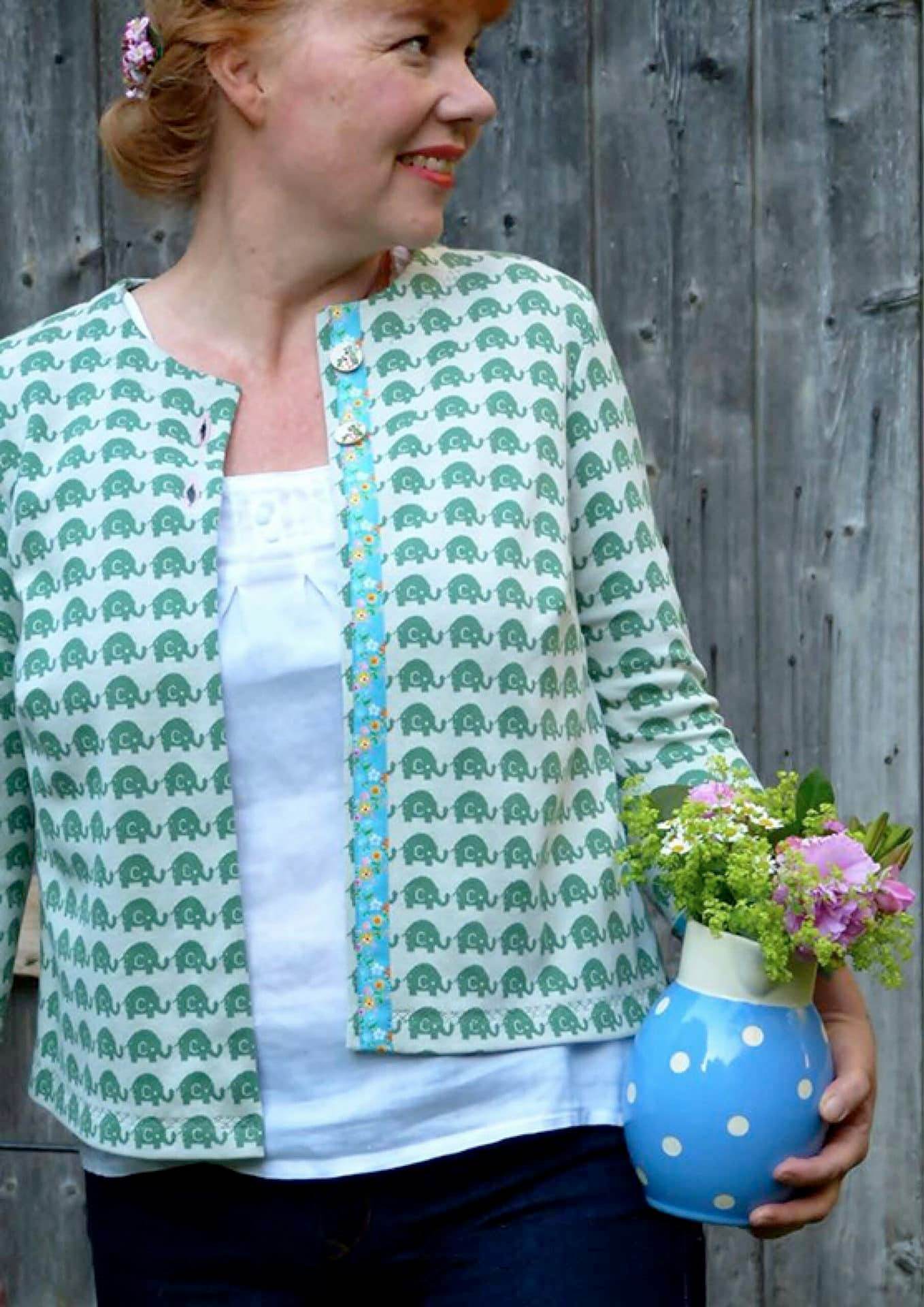 Schnittmuster Jacke Betty Gr. S–XL – PDF A4, A0 & Beamer inkl. Anleitung - Sewando